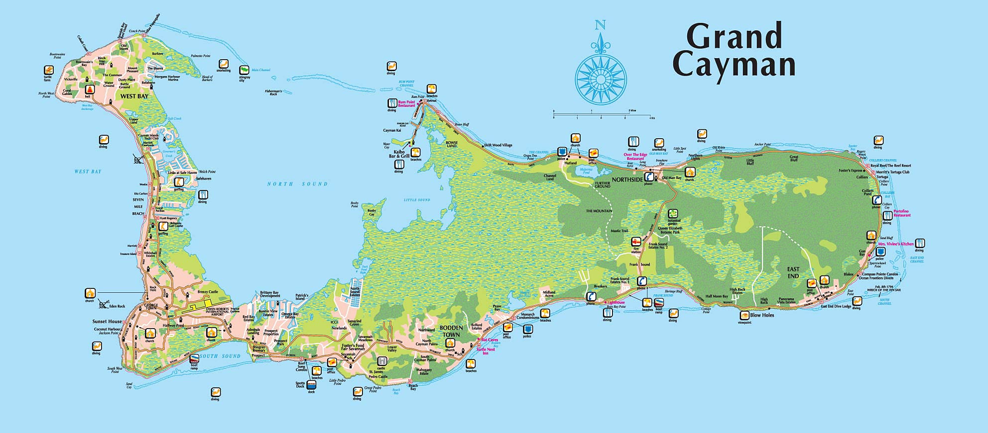 Full Size Grand Cayman Island Map