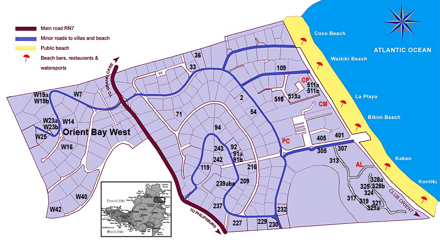 [Orient Bay Villa Map]