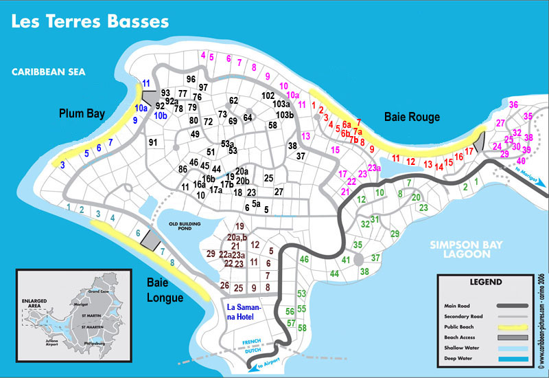 [Terres Basses Villa Map]